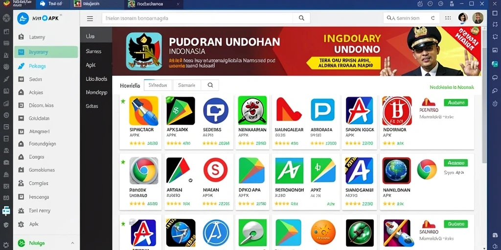 Tampilan menu utama yang menarik dan intuitif.