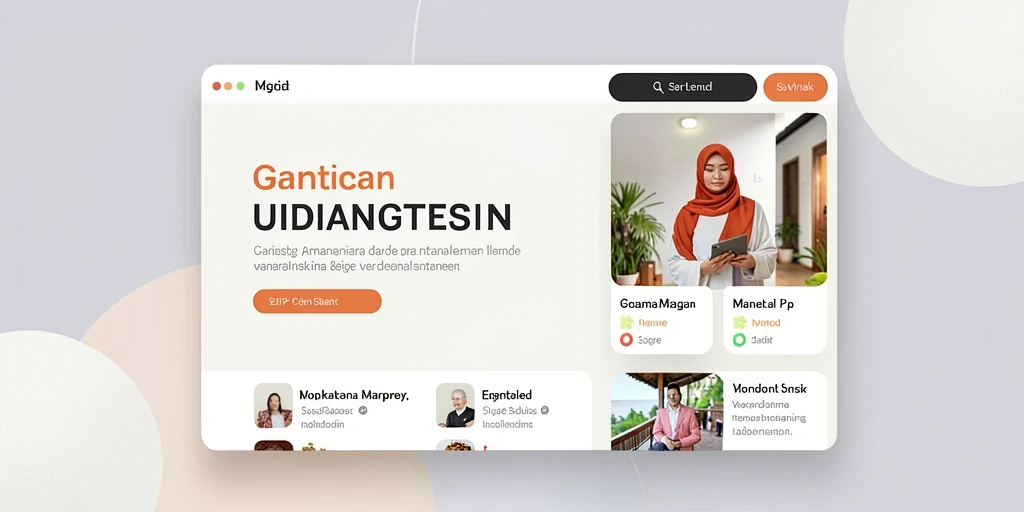 Tampilan menu utama yang sederhana dan menarik.