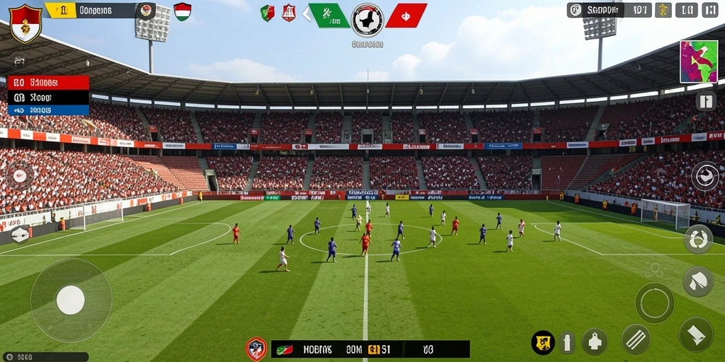 Gambaran aktivitas dalam pertempuran epik.