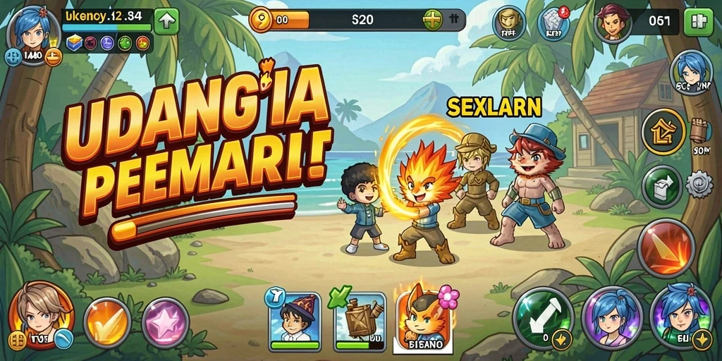 Tampilan awal game PAKARJP yang menarik.