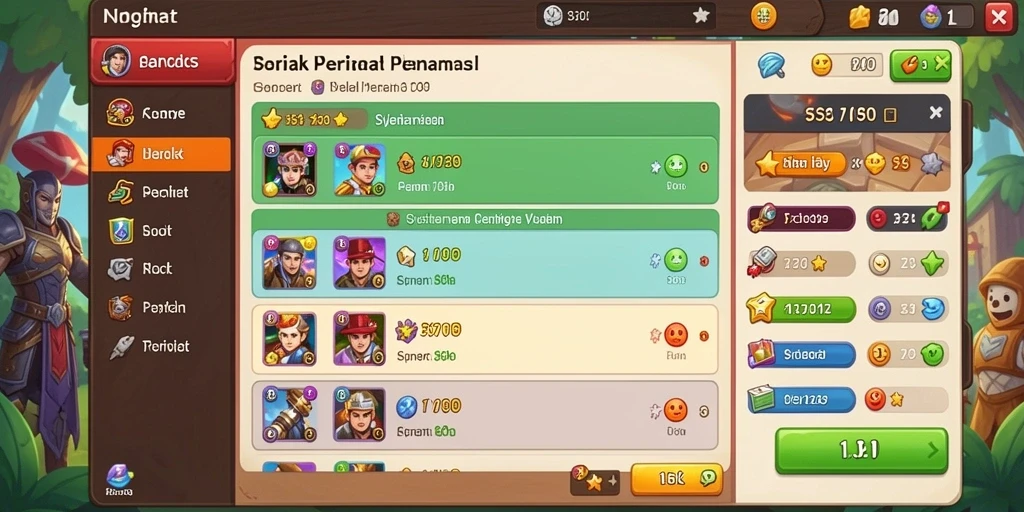 Tampilan karakter utama dalam aksi.