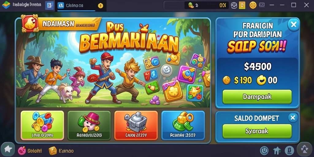 Tampilan awal permainan yang menarik.