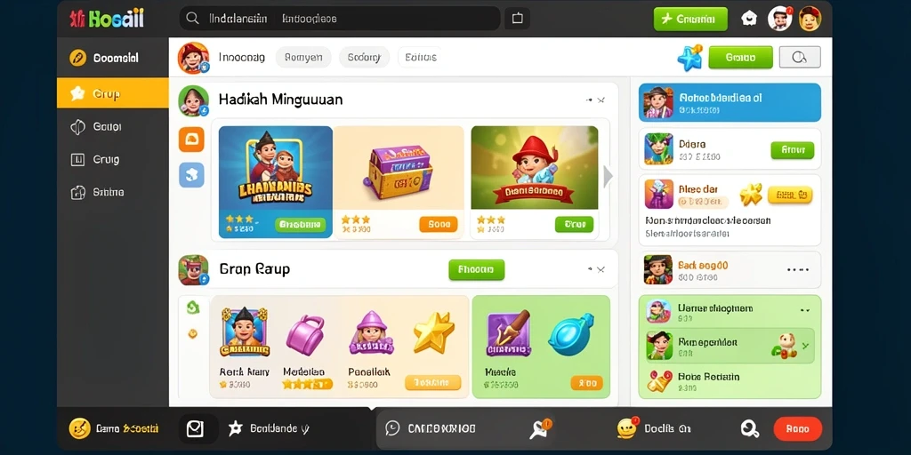 Tampilan antarmuka yang menarik dan user-friendly.